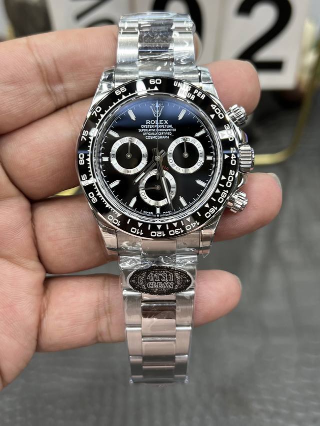 3190Cvs劳力士迪通拿系列 40Mm黑熊猫迪 搭载丹东4801改Cal.4131全自动计时机械 3190Cvs劳力士迪通拿系列 40Mm黑熊猫迪 搭载丹东4801改Cal.4131全自动计时机械