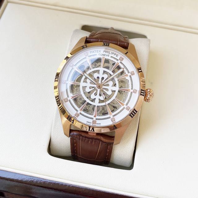 680 Elegant and sophisticated Patek Philippe Tek Ilie men's watch with skeletoni