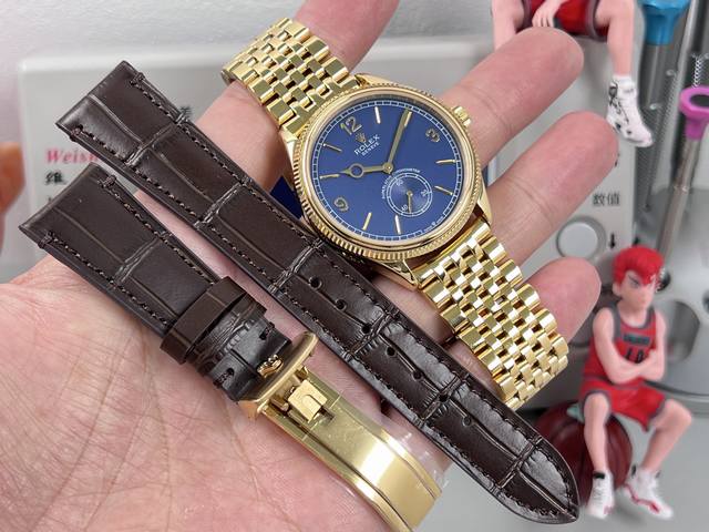 Stainless Steel 1300, Gold Steel 1760, Leather Strap Included. Rolex M52508 Perp
