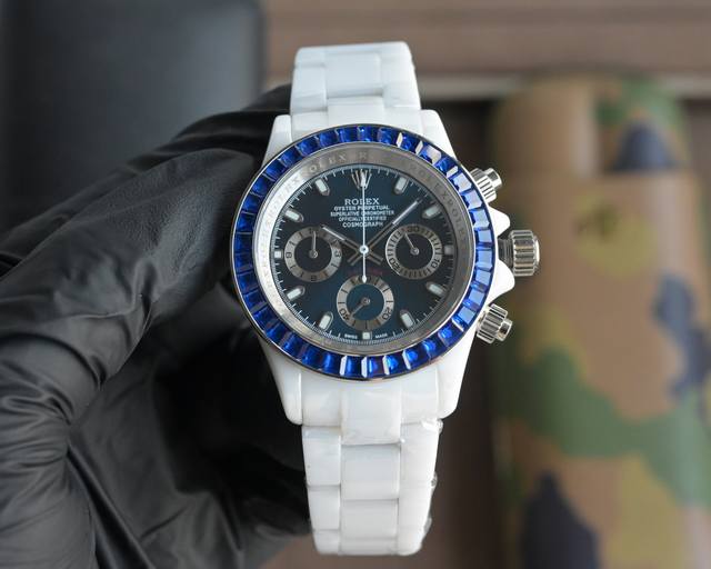 1040 Rolex Daytona series ceramic case, 43mm size, mineral coated glass for scra