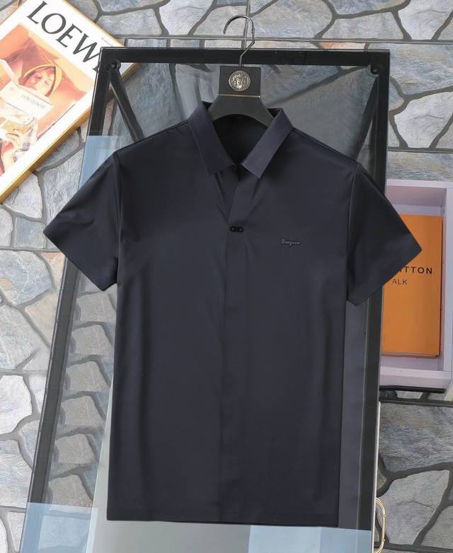 P200 Ferragamo New Arrival! 2026 Summer New Arrival: Men's Polo Shirt with Lette