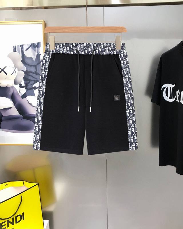 P160 Dior SS New Spring/Summer Unisex Logo Casual Shorts. These unisex casual sh