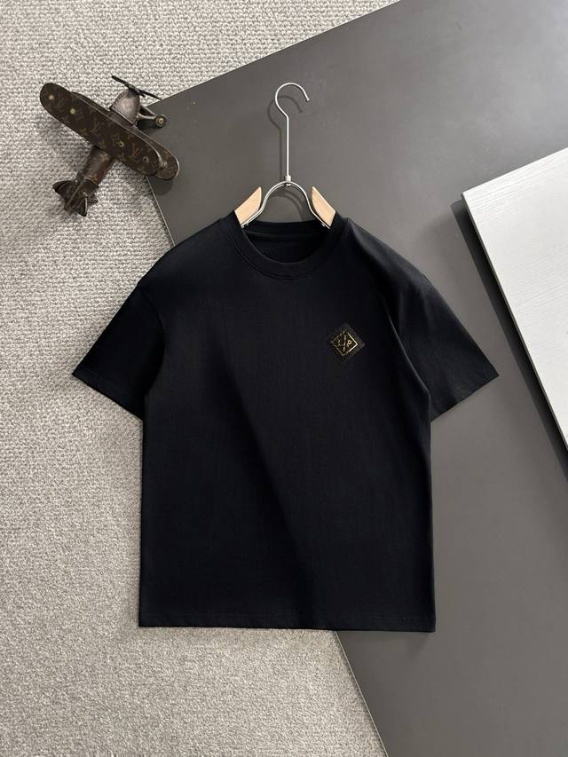 P140, LP brand same style crew neck short-sleeved T-shirt, custom cotton fabric!