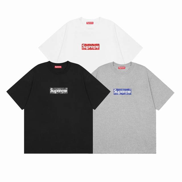 Supreme Fw26 Week Limited Summer Short-Sleeve T-Shirt Colors: White, Black, Grey