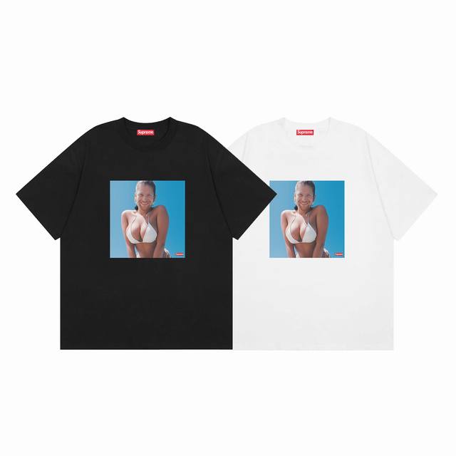Supreme Ss26 Parody Portrait Series Summer Short-Sleeve T-Shirt Colors: White, B