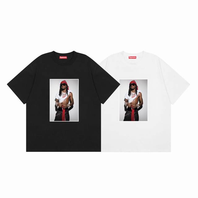 Supreme Fw26 Playboi Carti Photo Tee Summer Short-Sleeve T-Shirt Colors: White,