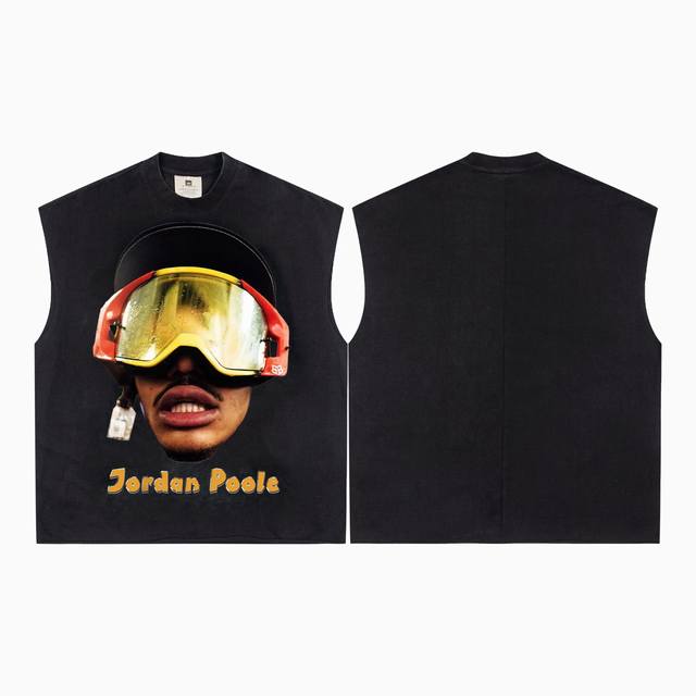 Vt071 P100 NBA star Jordan Poole Big Face portrait limited edition print vintage