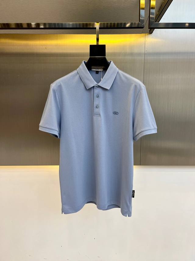 P220 Ferragamo 2025S Classic and Stylish Collared Polo Shirt with Iconic Logo. O