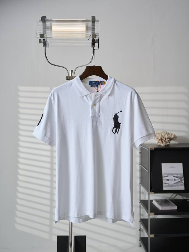 190 Real-object hanging photo: Ralph Lauren short-sleeved polo shirt with embroi 190 Real-object hanging photo: Ralph Lauren short-sleeved polo shirt with embroi