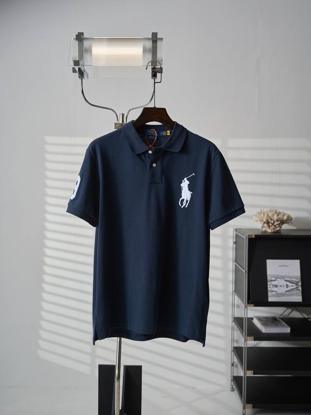 190 Real-object hanging photo: Ralph Lauren short-sleeved polo shirt with embroi 190 Real-object hanging photo: Ralph Lauren short-sleeved polo shirt with embroi