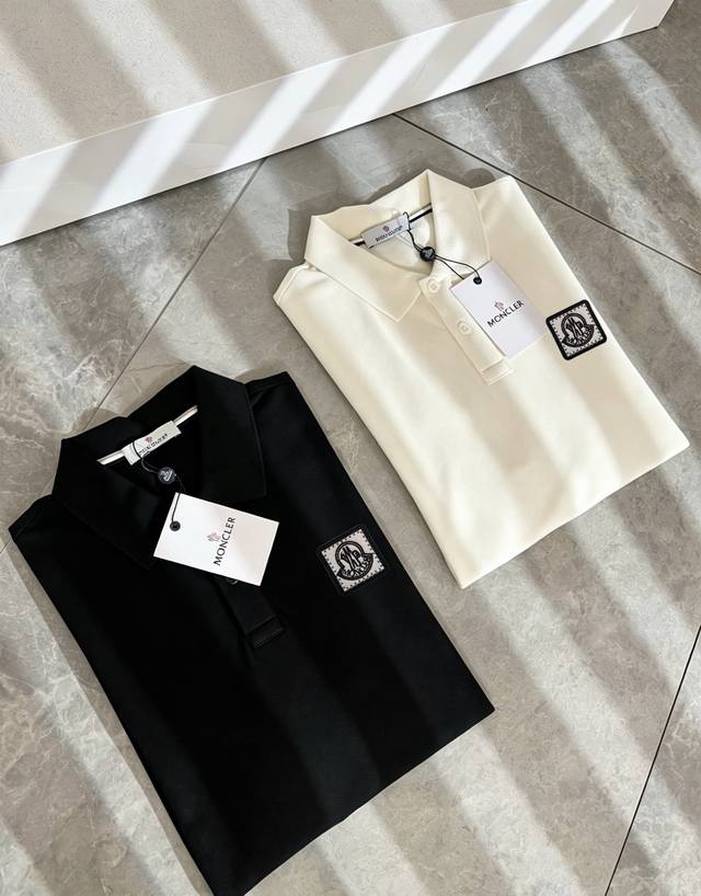 P160， Mon蒙**口2026春夏新款男士原单男士短袖Polo衫，贸易公司货，官网同步发售！此类型的基础单品是每季必出现的，客供进口珠地网眼棉，舒适性与透气