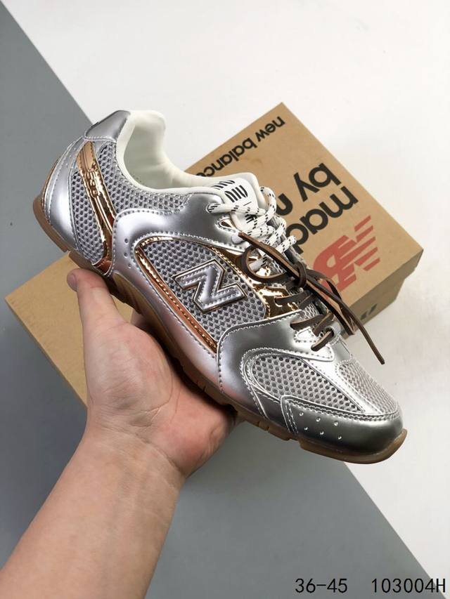 220 缪缪Miumiu New新百伦 Nb联名款 时尚潮流 防滑耐磨 舒适休闲运动训练运动慢跑鞋 Id：103004H