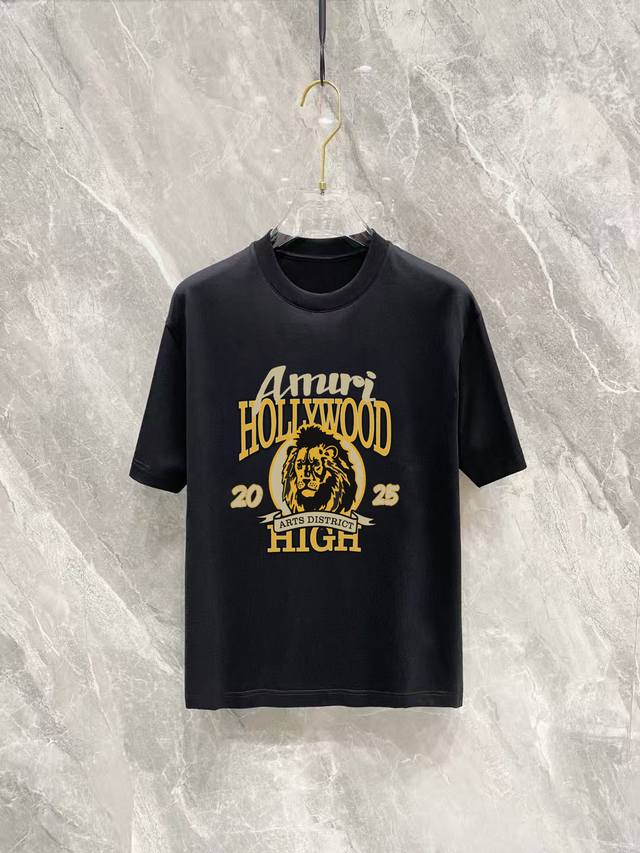 P90 Amiri 2026 Spring/Summer New Arrival - Latest Short-Sleeve Crew Neck T-Shirt