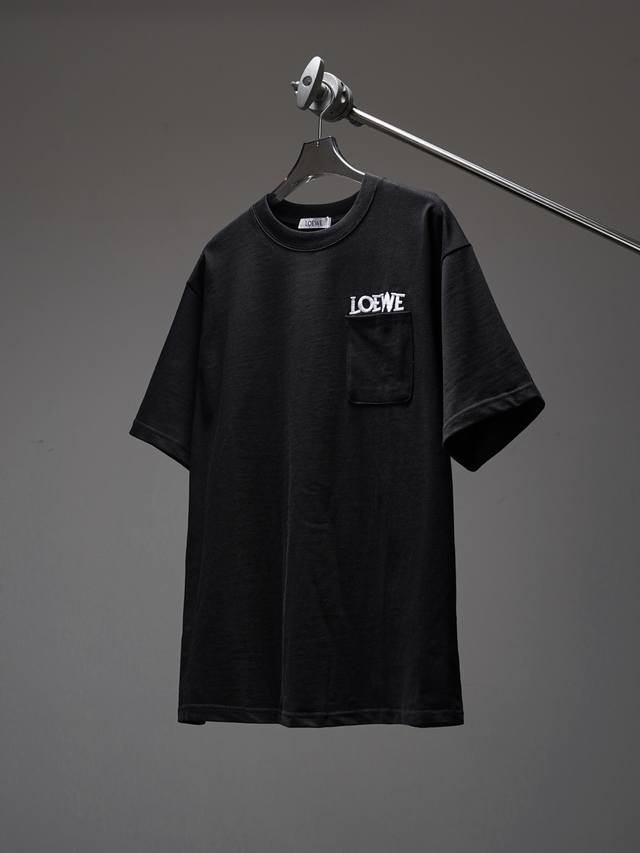 100 Style No. Sl445 Loewe embroidered letter letter round neck short-sleeved shi