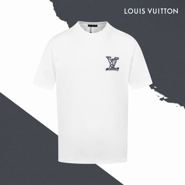 100 Style No. Sl61 Louis Vuitton New Style Crew Neck Short Sleeve with Large Emb
