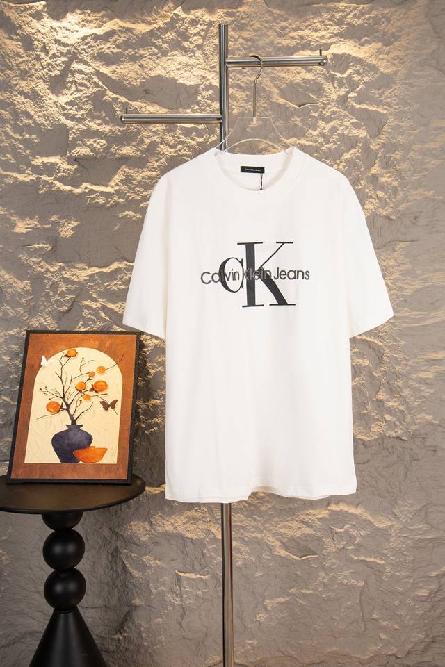 Style No.: Y23 P90 Ck Embroidered Print Ss New Short-Sleeve T-Shirt Made of 280G