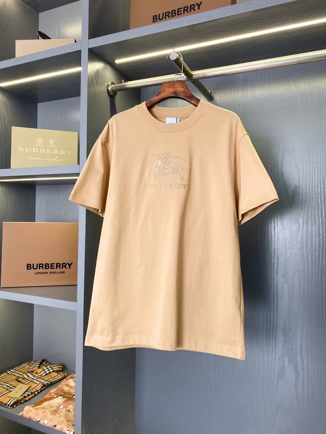 P110 Equestrian Knight Embroidered Logo Cotton T-Shirt. A top-selling Burberry i