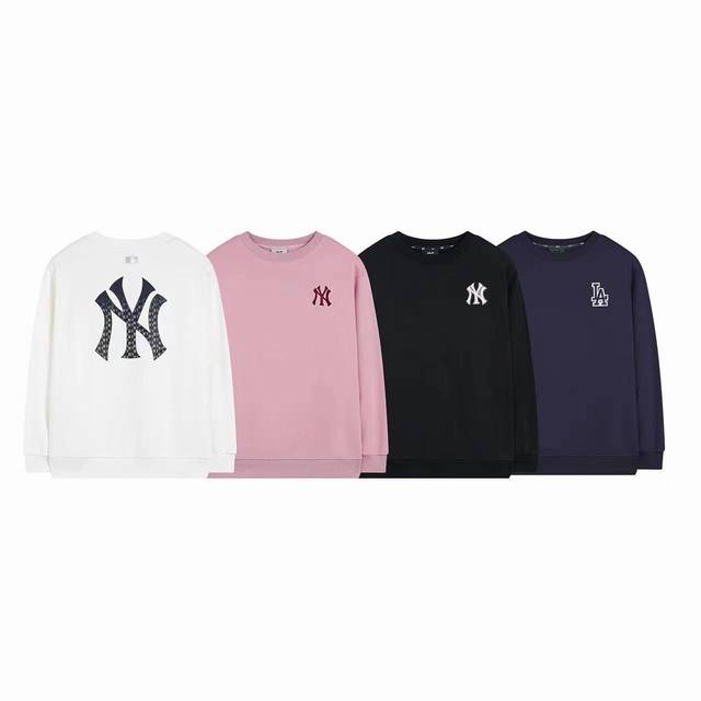P90 Mlb Unisex Couple Gradient Monogram Pullover Crew Neck Sweatshirt Casual Ver P90 Mlb Unisex Couple Gradient Monogram Pullover Crew Neck Sweatshirt Casual Ver