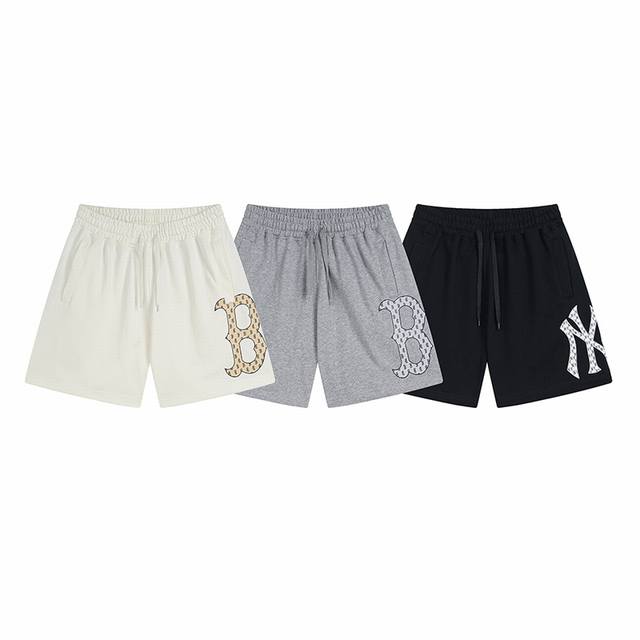 P90Mlb Unisex Couple Retro Monogram Series Sports Casual Shorts, Versatile 24 Su P90Mlb Unisex Couple Retro Monogram Series Sports Casual Shorts, Versatile 24 Su