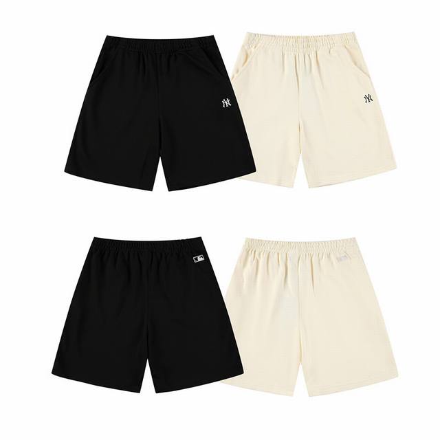 P90Mlb Unisex Couple Casual Comfort Solid Color Simple Small Logo Loose Shorts S P90Mlb Unisex Couple Casual Comfort Solid Color Simple Small Logo Loose Shorts S