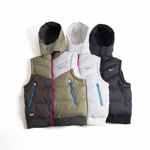 1137 P160 Nike Fall/Winter Cotton Vest, Reversible, Unisex, Warm and Windproof J
