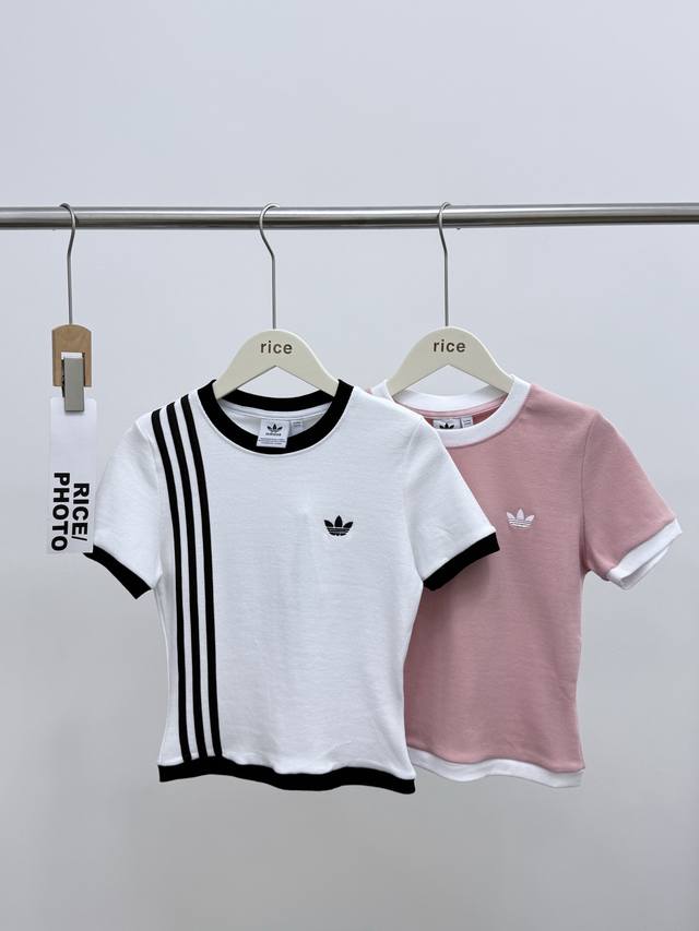 Style Number: 0961 P80 Adidas Originals Summer New Knitted Three Stripes Embroid