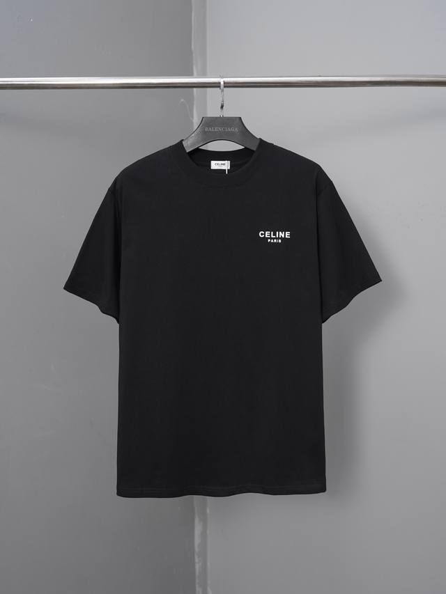 P90 Style No. Pj060 Celine front and back letter print short-sleeved T-shirt Cus