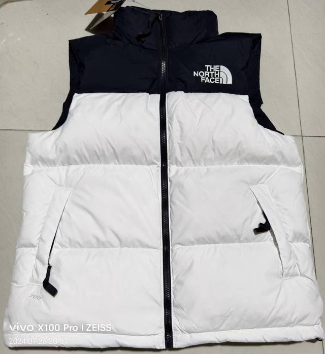 Price: 290 1996 The North Face Down Vest, White Duck Down, Embroidered, All Labe