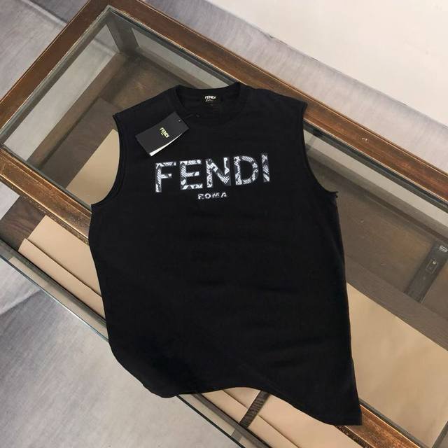 P90 Fendi Summer Fashion Casual Short-Sleeve Vest, same as boutique style. Featu