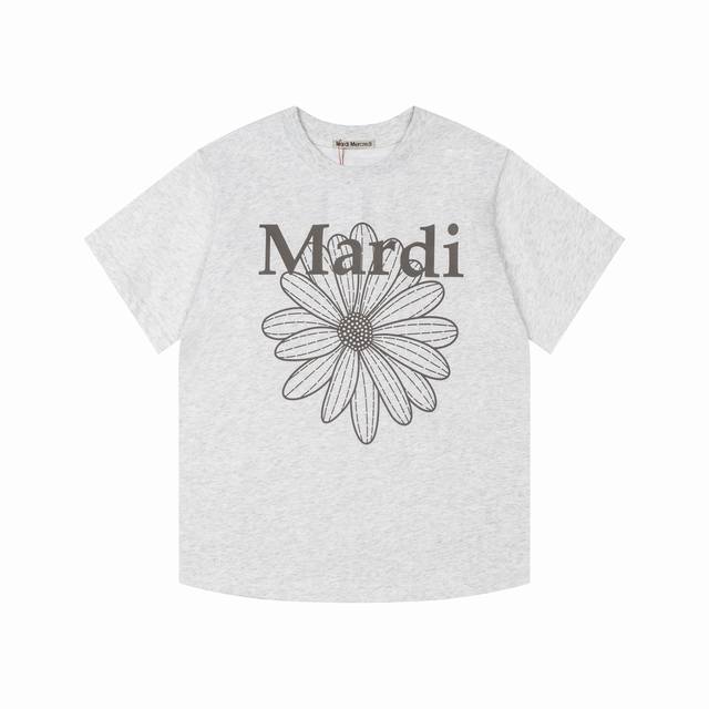 D05 P60 燕麦 棕花 Mardi Mercredi 韩版单花基础印花宽松短袖T恤 基础永不过时！炒鸡百搭的单花款来啦～ 原版一致出货单品，定织定染的260
