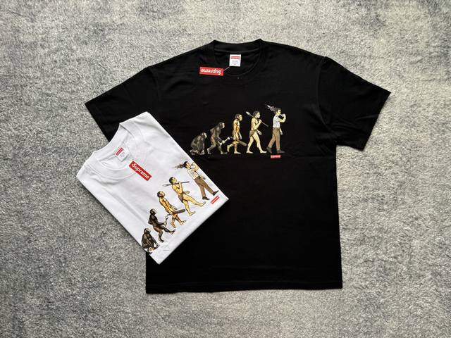Su224#P50 Supreme Ss26 Week1 Evolution Tee, unisex short-sleeved T-shirt with an