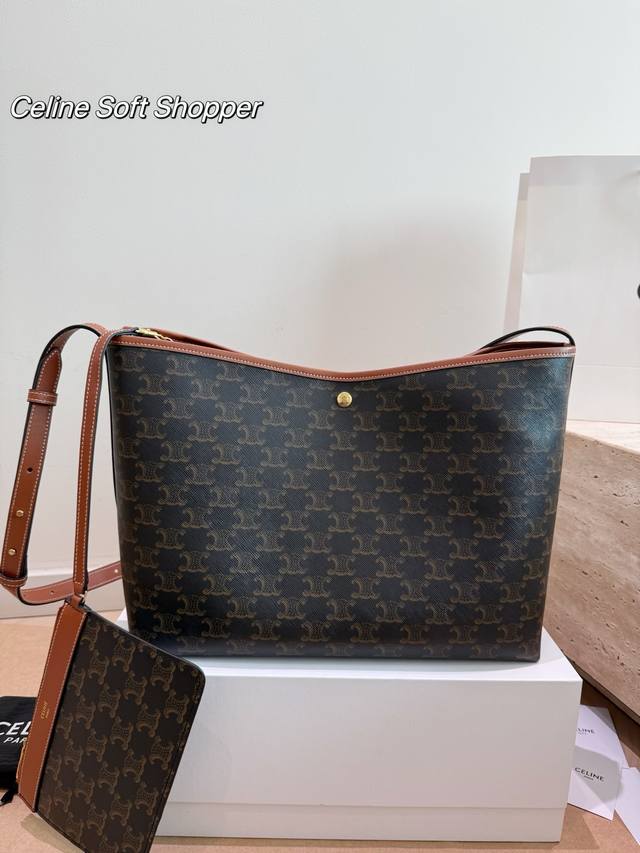 P300配折叠盒 Celine 赛琳 Soft Shopper 托特 我真的会爱惨这只Soft Shopper！！ 不仅能装电脑 还美貌又实用 完全是我的梦中情