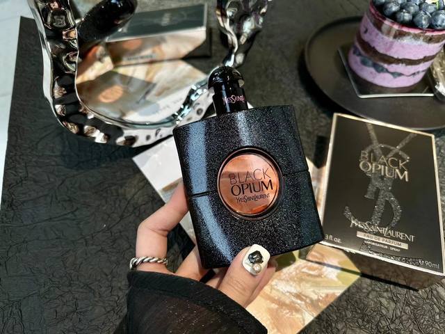 110 Original Quality YSL Black Opium Perfume. This is Edp.P. Black Opium, a very