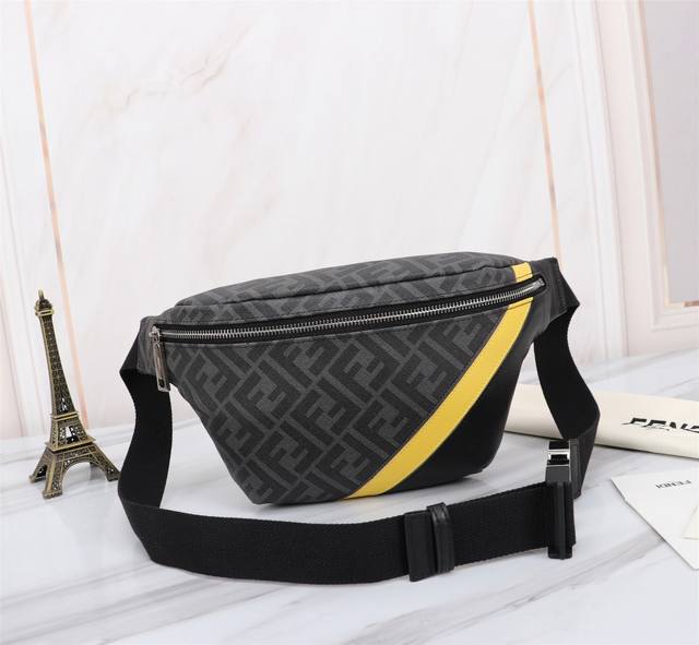 390 Original Chip Version Brand: Fendi Style: PVC Yellow Chest Bag Item Number: