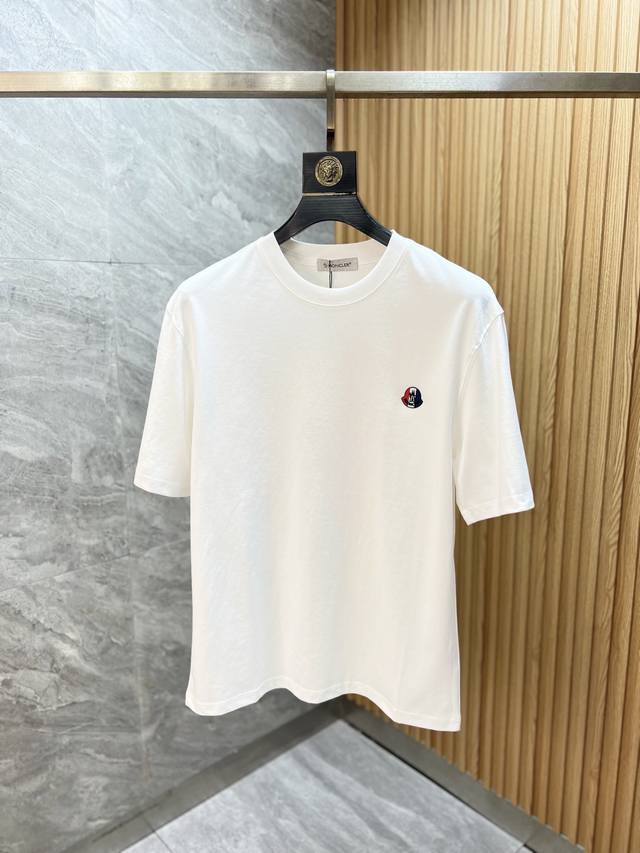 P160 Moncler 2026 Spring/Summer New Arrival Mercerized Cotton Short-Sleeve T-Shi P160 Moncler 2026 Spring/Summer New Arrival Mercerized Cotton Short-Sleeve T-Shi