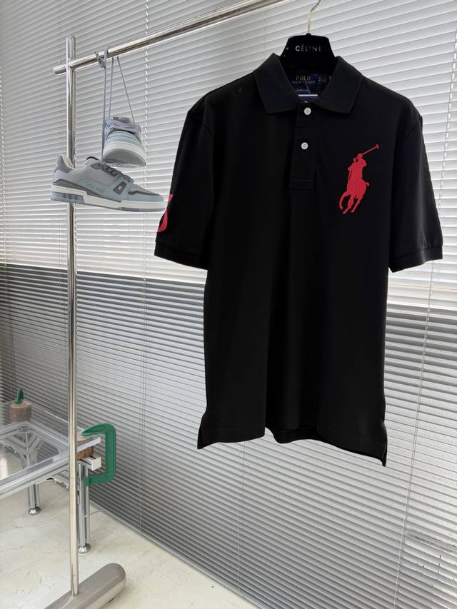 P220 - Ralph Lauren Basic Big Pony Polo Shirt/T-Shirt with Embroidered Logo . Ma