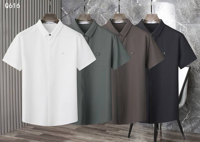 P210 Fe Ferragamo 2026 Spring/Summer Newest Short-Sleeve Shirt, Casual and Styli