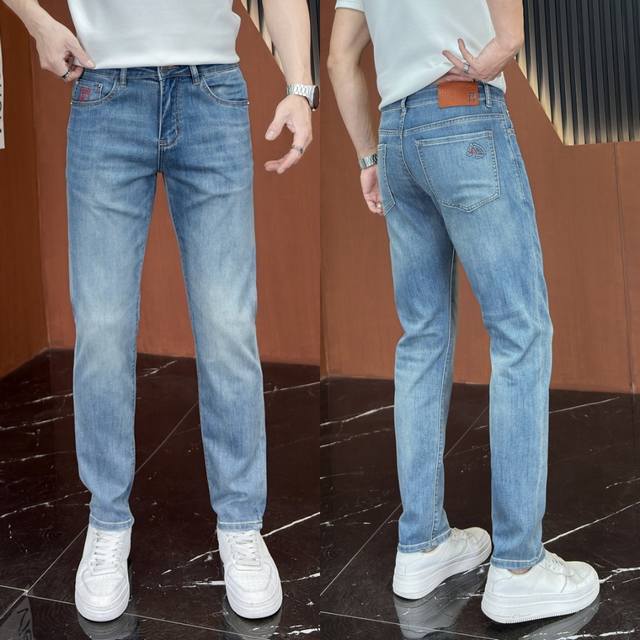 P250 Hermes 2026 Spring/Summer New Men's Jeans. Made with imported denim fabric,