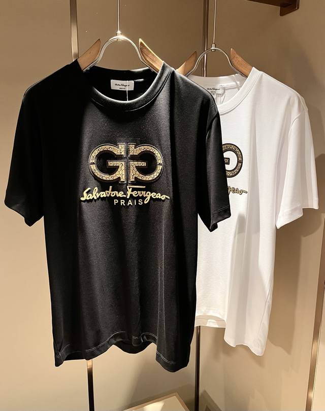 P210 Ferraga*Mo 2026 Spring/Summer New Short-Sleeve T-Shirt, made with imported