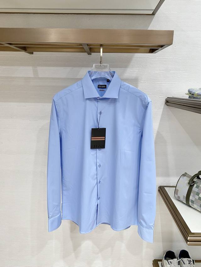 Zegna 26Ss New Men's Classic Plaid Long-Sleeve Shirt, same style as in boutiques
