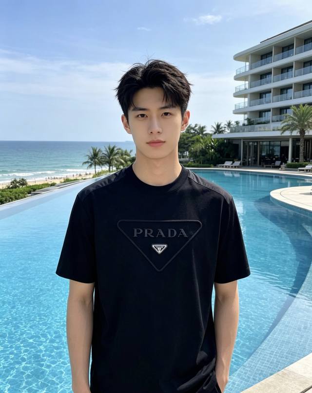 P180 Prada 2026 Spring/Summer New Arrival - Latest Short-Sleeve Crew Neck T-Shir