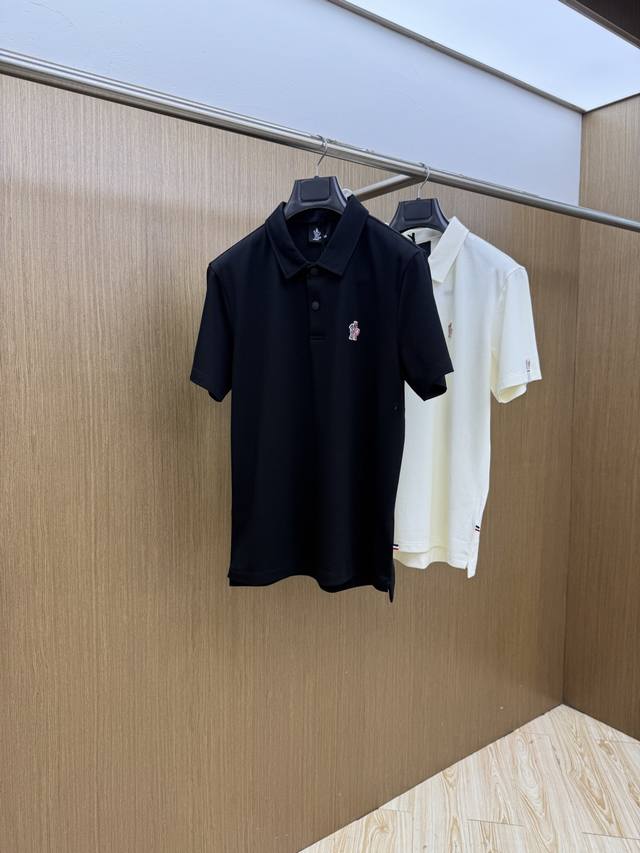 早春P260 Mon 高级定制 26Ss春夏新款翻领Polo短袖T恤 原版定制 面料选用进口珠地棉 轻薄透气 上身丝滑舒适 高端大气经典百搭 码数：48-56