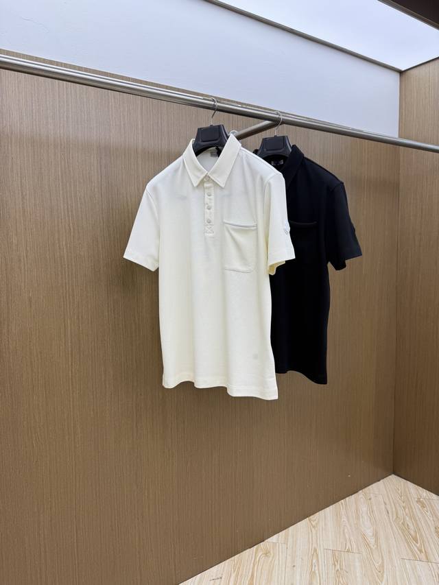 早春P260 Mon 高级定制 26Ss春夏新款翻领Polo短袖T恤 原版定制 面料选用进口珠地棉 轻薄透气 上身丝滑舒适 高端大气经典百搭 码数：48-56