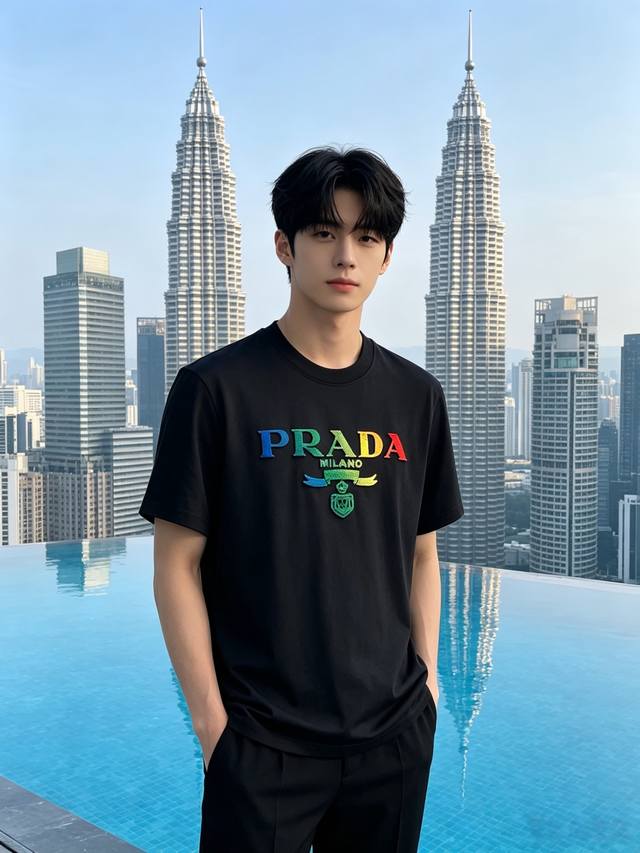 P160 Prada 2026 Summer New Arrival Unisex Short-Sleeve T-Shirt! Custom-made excl