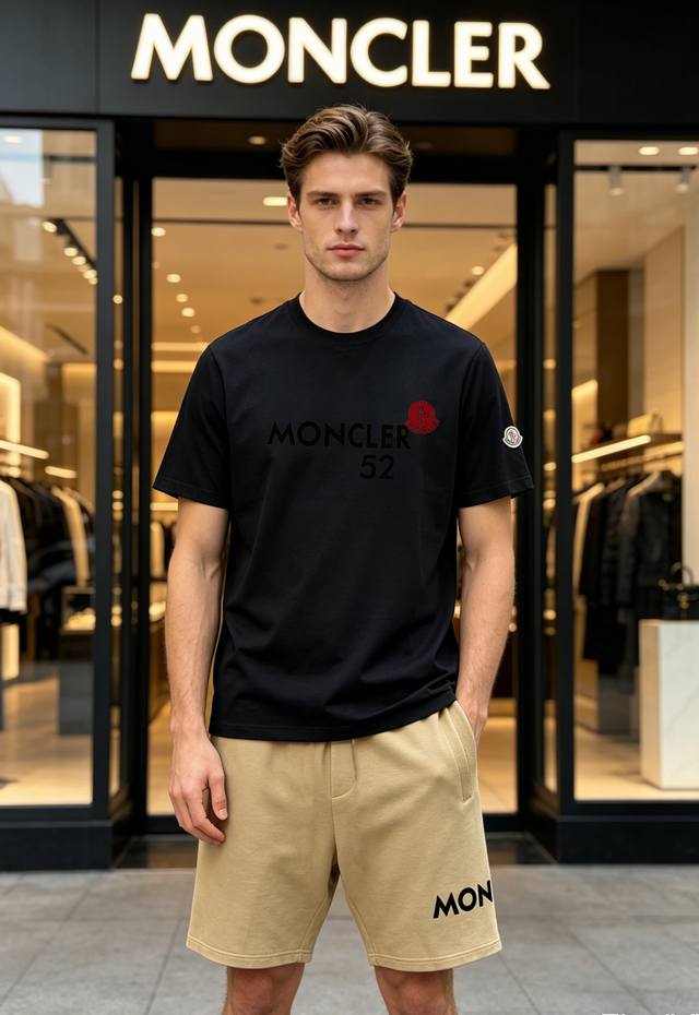 T-shirt 210, Shorts 210 Moncler 26S Summer New Five-Point Shorts. Unisex design T-shirt 210, Shorts 210 Moncler 26S Summer New Five-Point Shorts. Unisex design