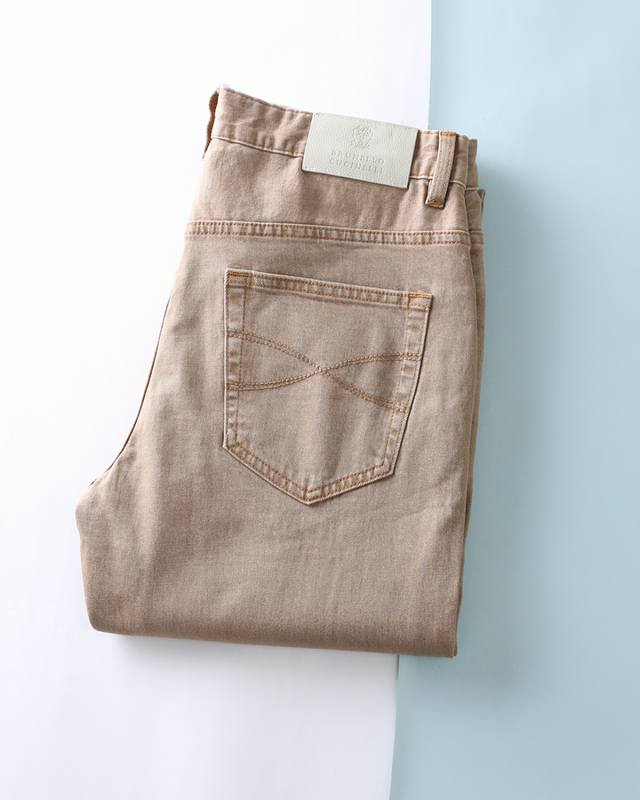 250 Brunello C 25Ss Spring/Summer New Khaki Retro Luxury Jeans, Men's Classic Ba 250 Brunello C 25Ss Spring/Summer New Khaki Retro Luxury Jeans, Men's Classic Ba