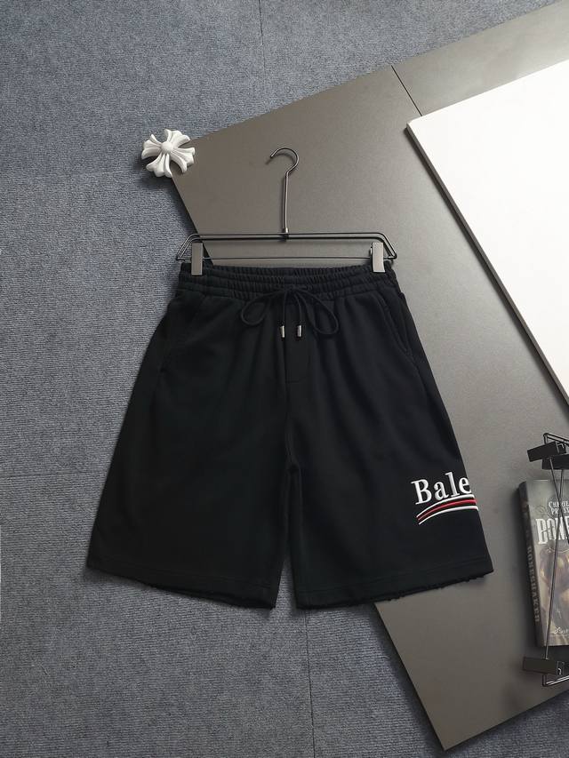 P140 High-quality Balenciaga #26Fw Autumn/Winter Embroidered Letter Art Terry Sh