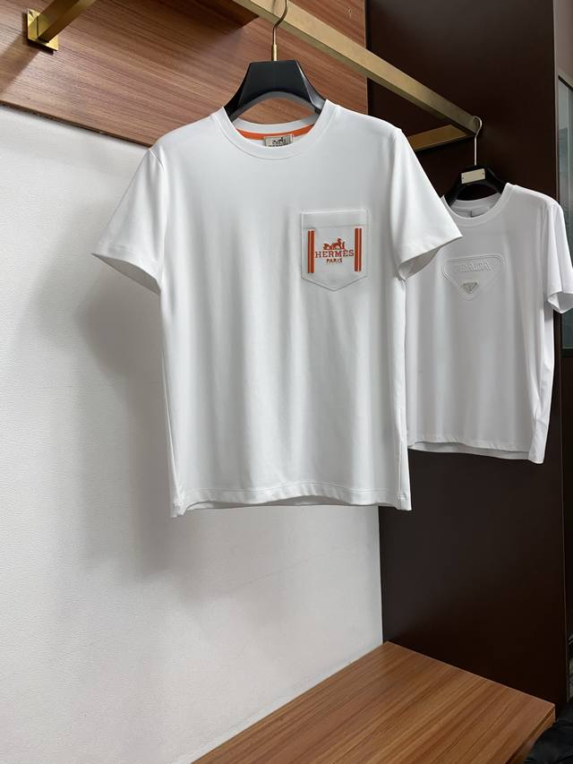 P180 Hermes 2026 Spring/Summer New Arrival - Latest Boutique Short-Sleeve Crew N