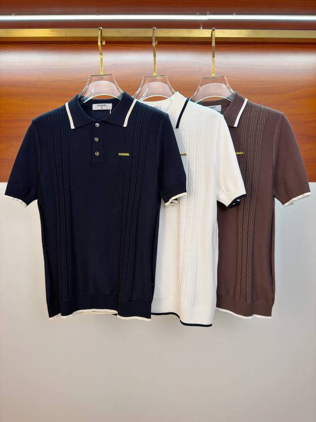 P230 Chanel 2026 Spring/Summer New Men's Premium Knit Short-Sleeve T-Shirt, feat