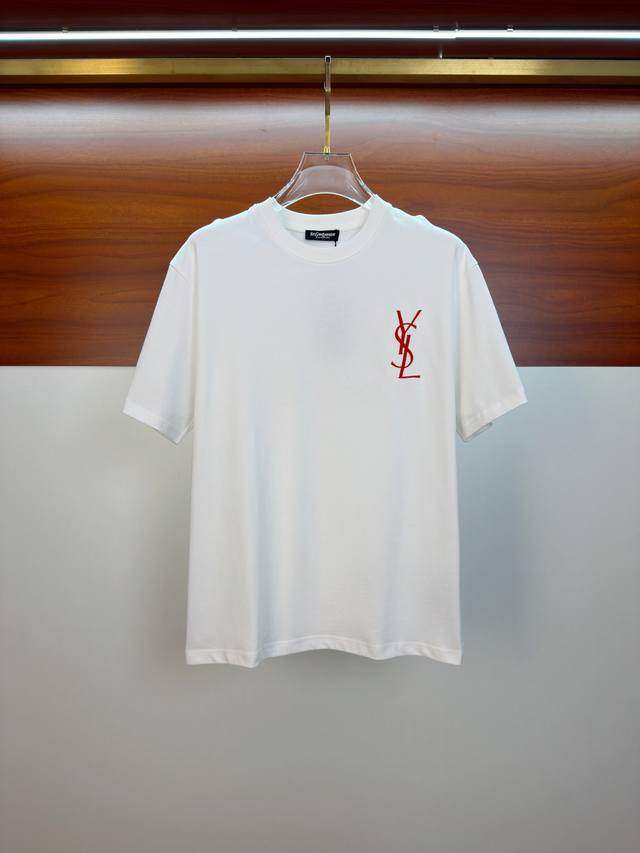 P200 Saint Laurent 2026 Summer New Short-Sleeve T-Shirt, a unique art series, ex